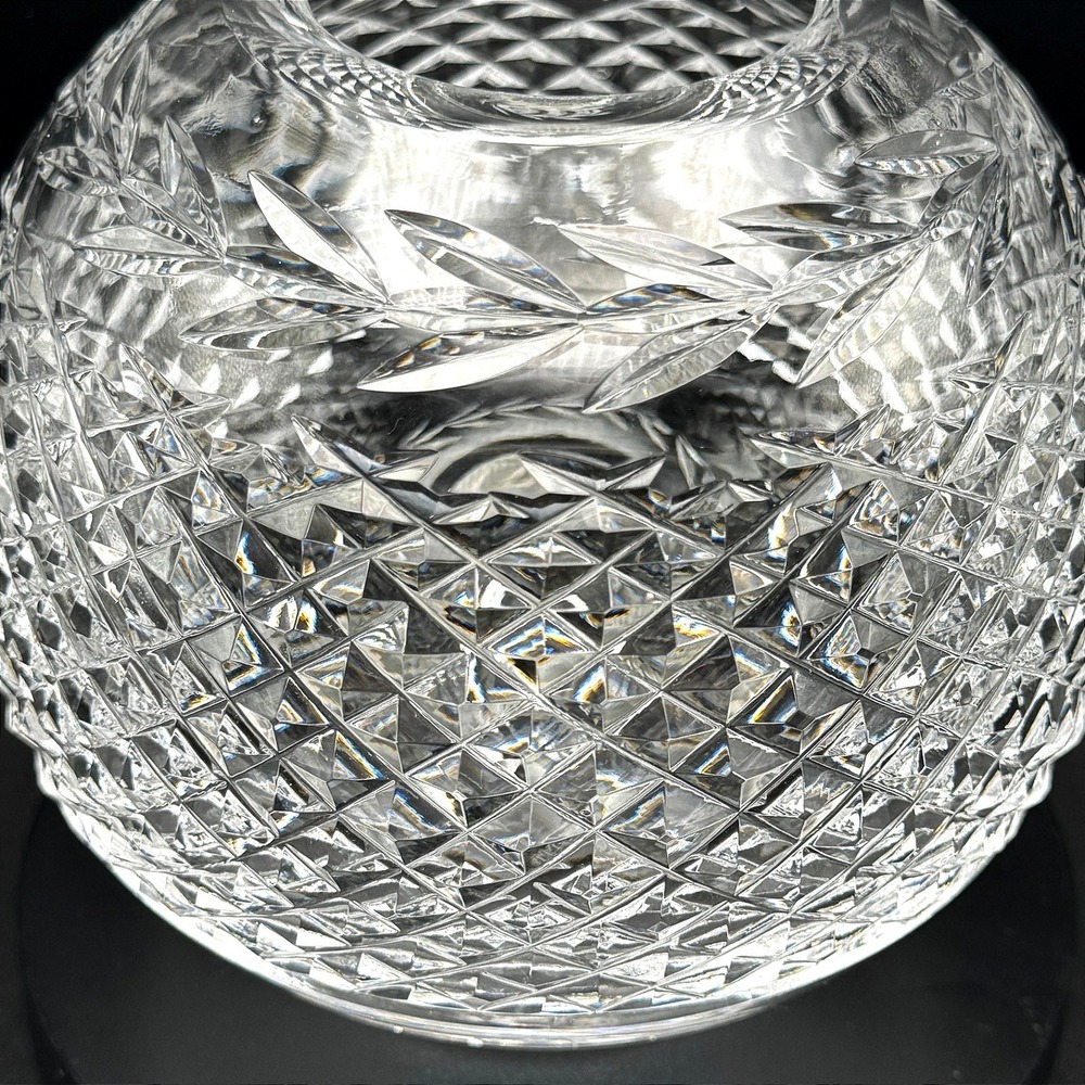 Vintage Waterford Lismore Rose Bowl Cut Crystal Centerpiece Gothic Mark Ireland - Picture 8 of 13